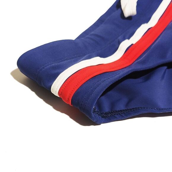 Men's speedo white and red stripes swim briefs swimwear Size M - Picture 7 of 9